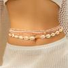 Ingemark 6Pcs Boho Starfish Pendant Waist Chain for Women Girls Summer Beach Bikini Elastic Belly Belt Y2K Jewelry Accessories