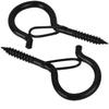 Q-Type Screw Hook Set with Safety Buckle & Expansion Tube for Indoor/Outdoor Decoration