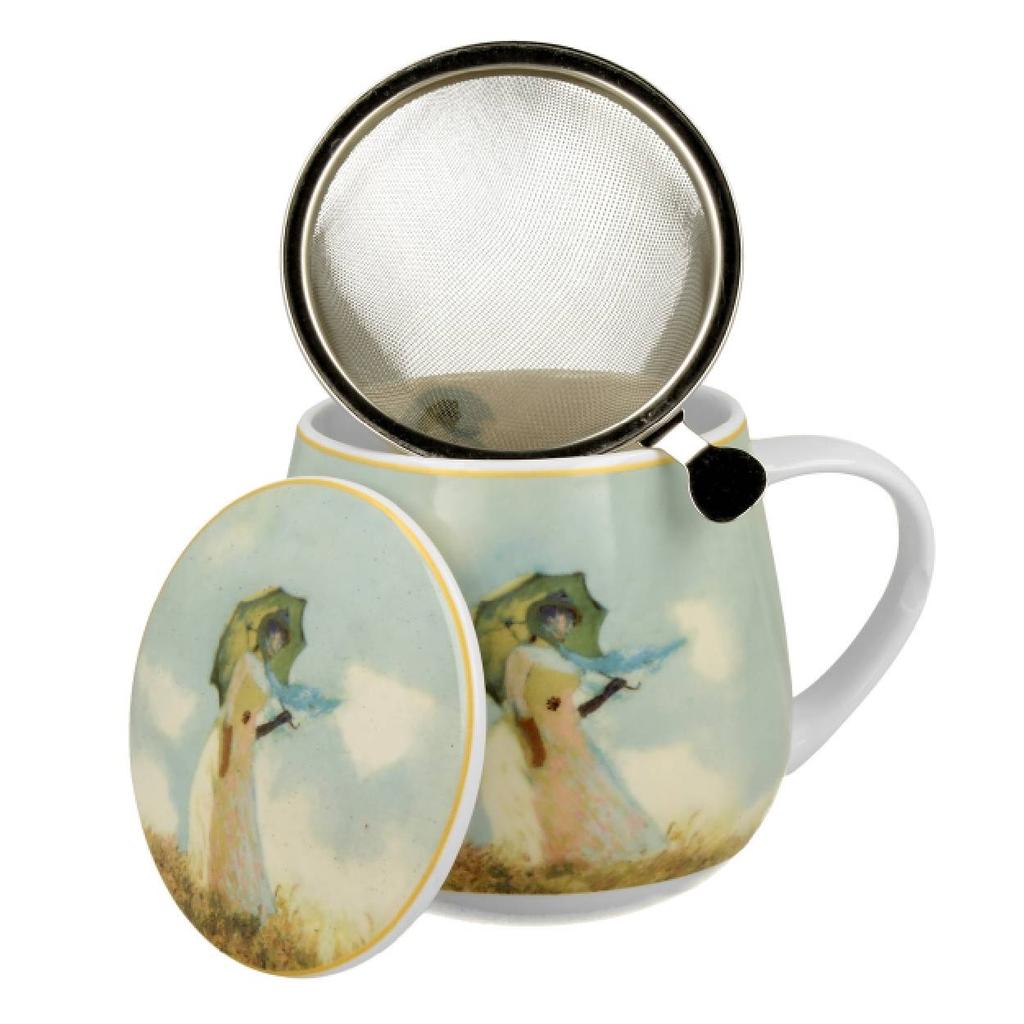 Barrel Mug With Infuser Monet Woman