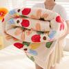 Floral Printed Soft Coral Fleece Throw Blanket Thick Warm Imitation Lambswool Autumn Winter Blankets for Bed Sofa Nap Blanket