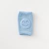 Smiley Face Baby Knee and Elbow Pads - Summer Terry Cloth Warmers for Crawling and Walking