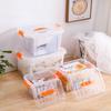 Transparent Plastic Storage Bin with Handle