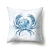Polyester Pillowcase Peach Leather Velvet Cushion Cover Marine Life Seahorse Octopus Printed Pillow Bedside Cushion Cover
