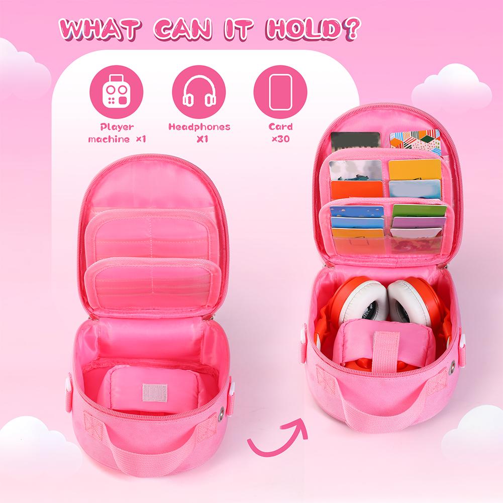 Carrying Case for Yoto Mini (2025 Edition) Holder Bag Card Holder Hold Up To 30 Cards Hard Case Protective Case for Audio Player