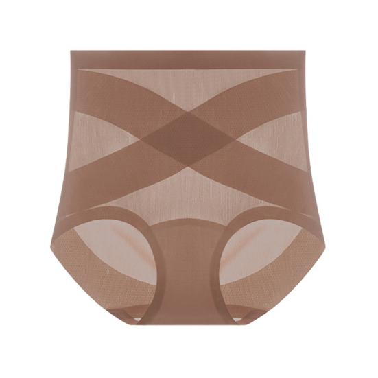 

Утягивающее белье для живота для женщин, бесшовные трусики, подтягивающие ягодицы, с полной талией, корректирующее фигуру, с полным покрытием, нижнее белье M телесный