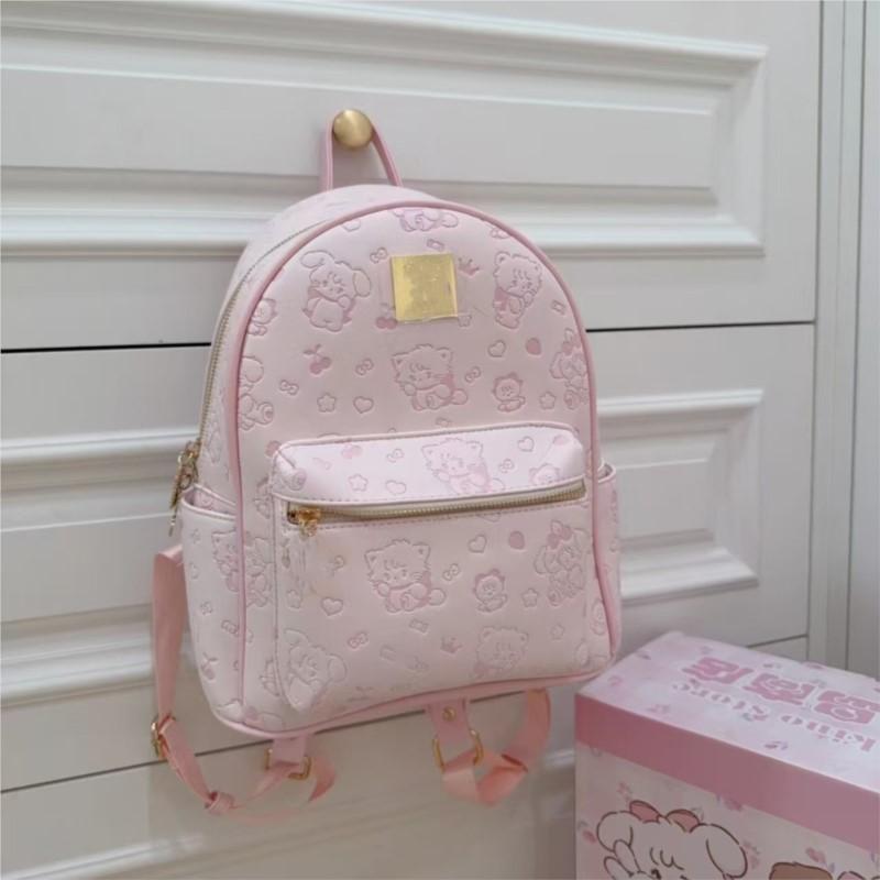 JIAERDI Harajuku Aesthetic Pink Backpack Women Sweet Cute Cartoon Y2k Backpacks Ladies 2025 New Style Trendy Kawaii Mochila