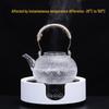 Vintage Hammered Glass Teapot