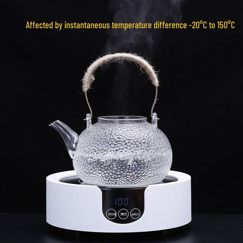 Vintage Hammered Glass Teapot