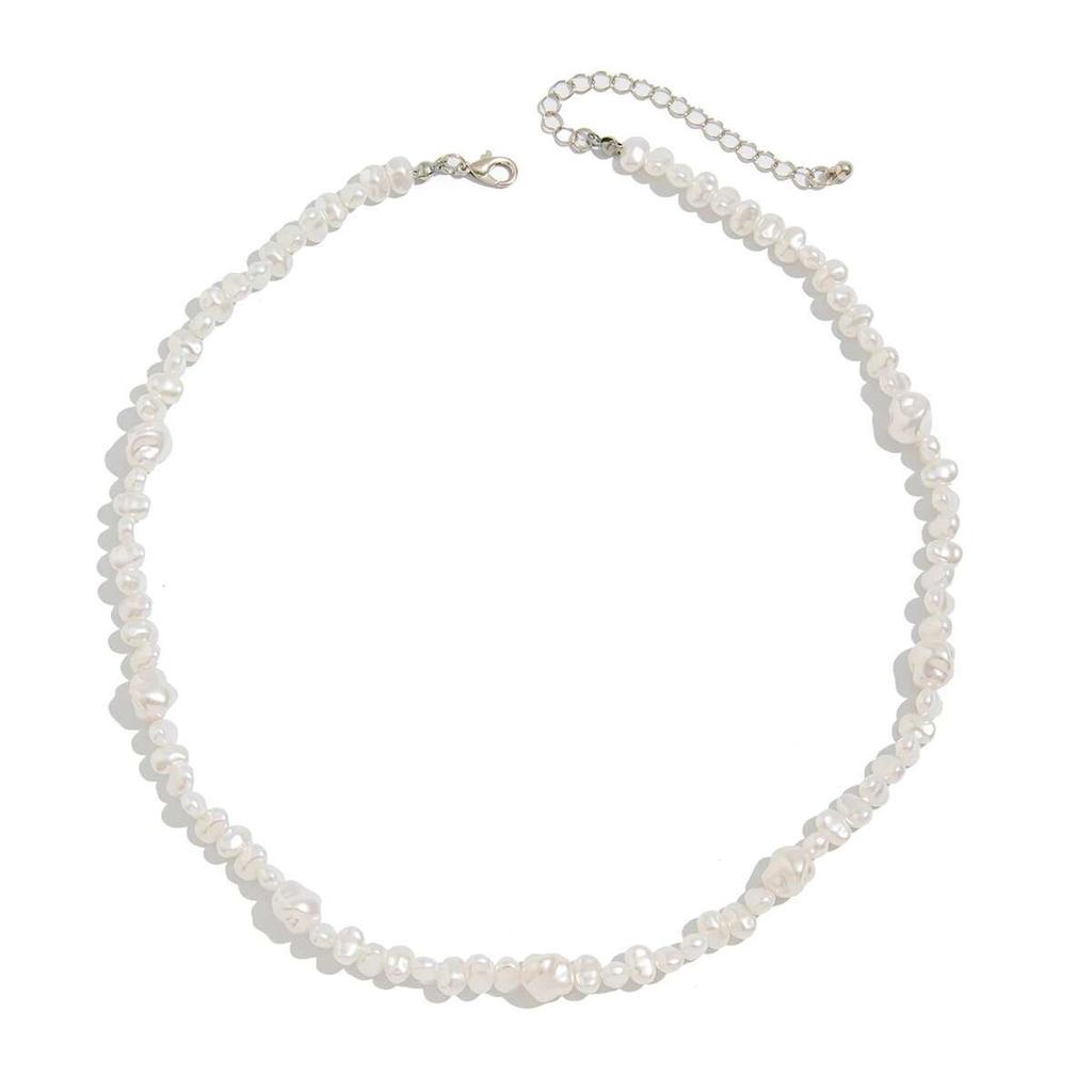 PuRui Fashion Semi Baroque Imitation Zircon Choker Necklace Men Temperament Luxury Clavicle Chain Couple Zircon 2025 New Gift