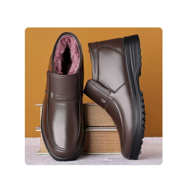 

Мужские ботинки, теплые зимние ботинки на меху, противоскользящие мужские ботильоны, плюшевые зимние мужские кроссовки, повседневная мужская обувь, непромокаемые ботинки 12 коричневый