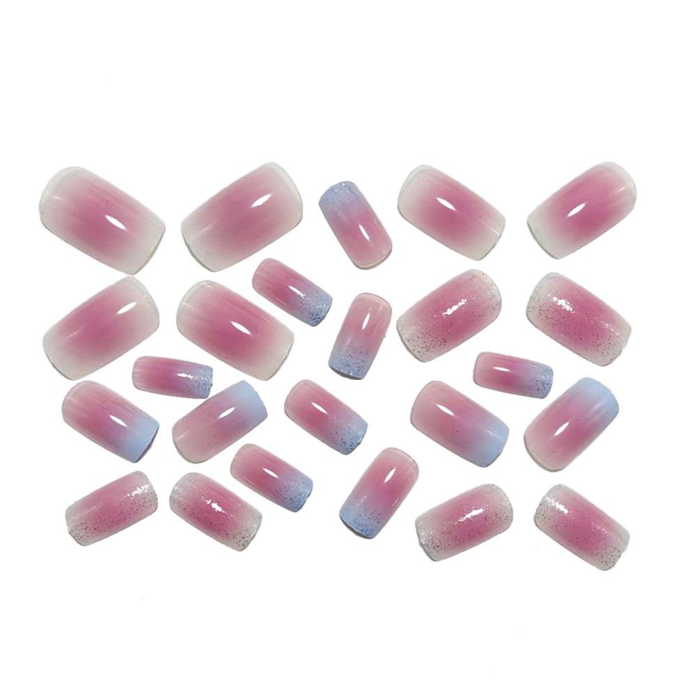Temperament Simple Manicure Patch Gradient Fashion Gentle Blush Fake Nail Patch Removable Manicure Wearable Nail Patch