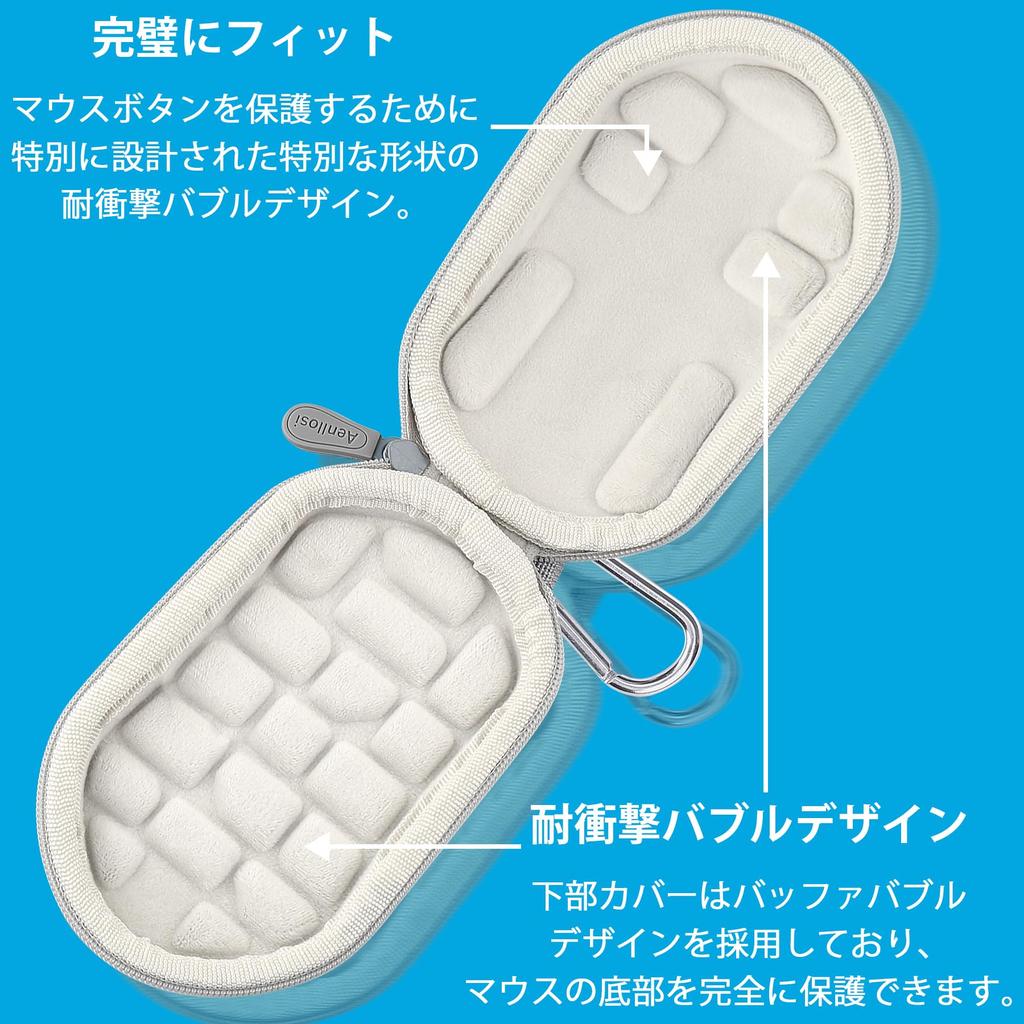 Gaming Mouse Carrying Case Aenllosi Gray Small Size Compatible with Multiple Models