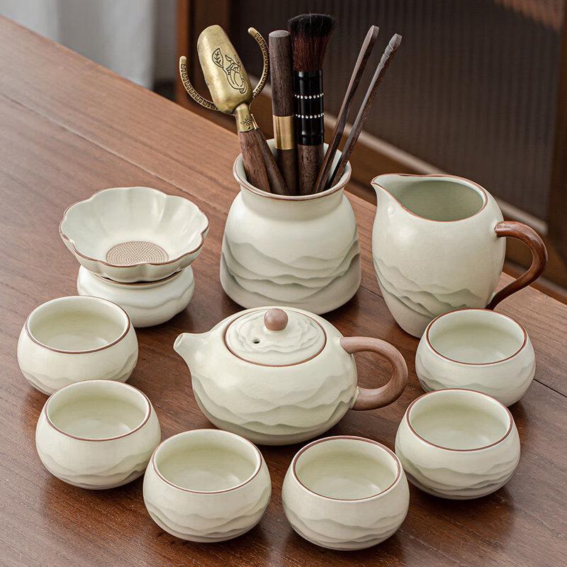 Chaxun Ru Kiln Ceramic Xishi Tea Set