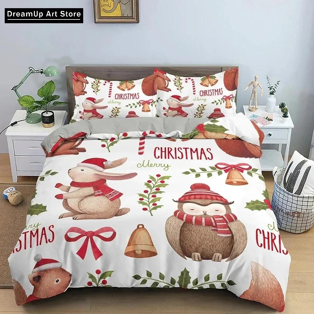 3D Print Fashion Merry Christmas Bedding Set Boys Girls Twin Queen Full Size Duvet Cover Pillowcase Bed Adult Bedroom