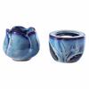 L17 Tulip Ceramic Incense Burner: Large Capacity Aroma & Essential Oil Candle Holder