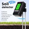 2/3/3/5/6 in 1 Digital Soil Tester Multifunctional Soil Fertility pH Temperature Sunlight Moisture Light Meter Soli Analyzer