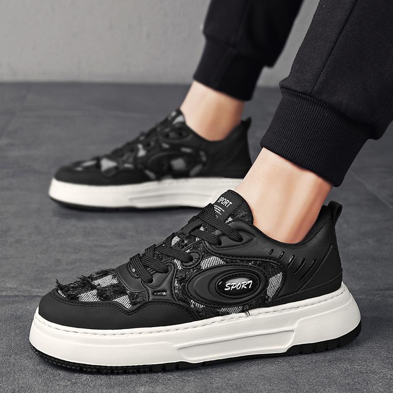 Men's Fashion Casual Breathable Shoes Lace-up Flat Shoes 38-44