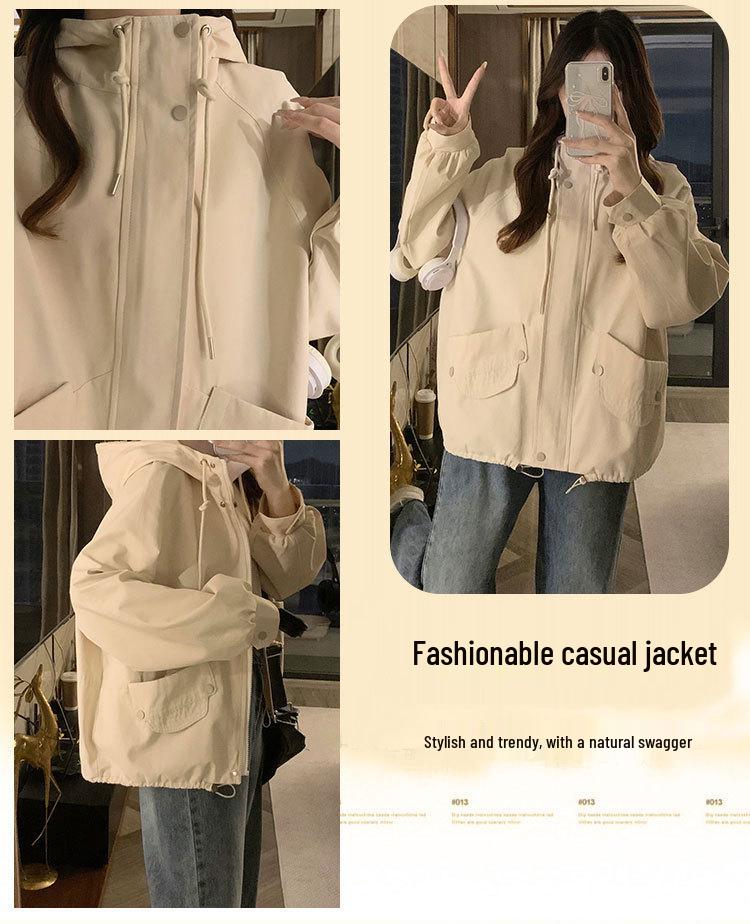 Off-White Hooded Loose Fit Windbreaker Jacket