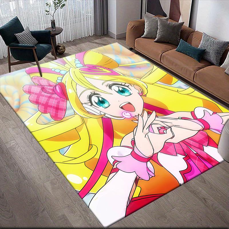 Pretty Cure Anti-Slip Rug, Rectangular Carpet for Bedroom, Sofa Area & Living Room, Perfect Home Decoration