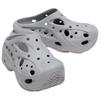 Crocs Round Toe Thick Sole Caged Slippers Women Footwear Gray 211141-GREY