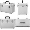 Hakuba AC-02 Box L Aluminum Hard Case, 15L, Fits Large SLR Cameras, Includes Shoulder Strap, Silver, ALC-AC02-L
