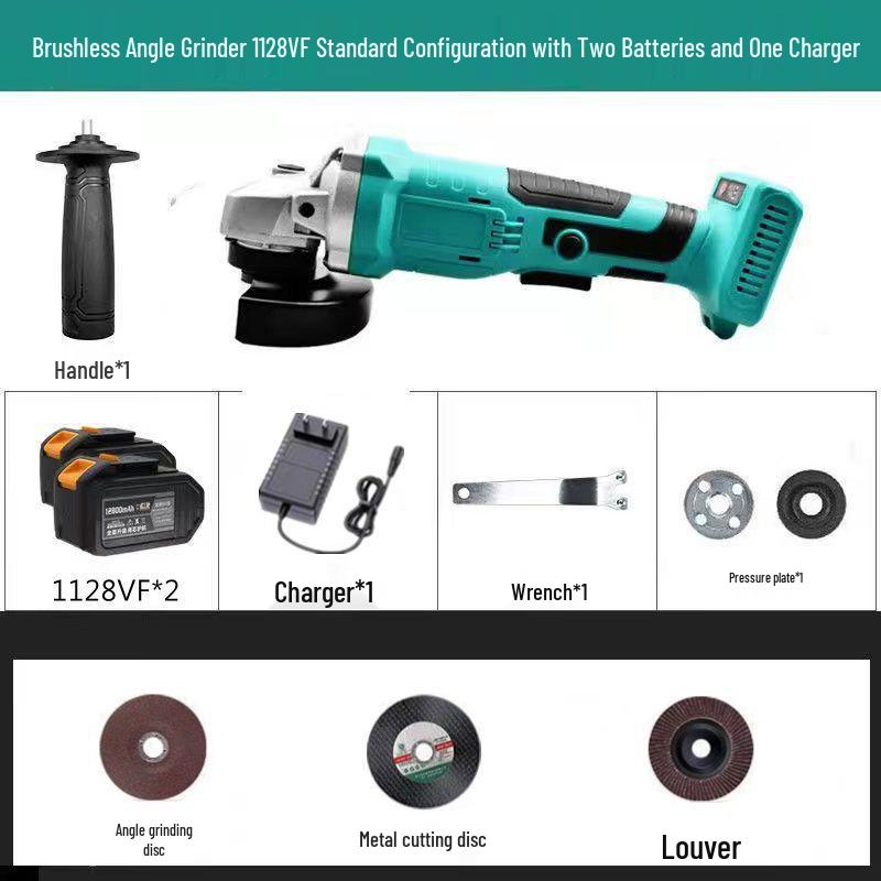 Universal Brushless Rechargeable Angle Grinder and Sander with Lithium Battery