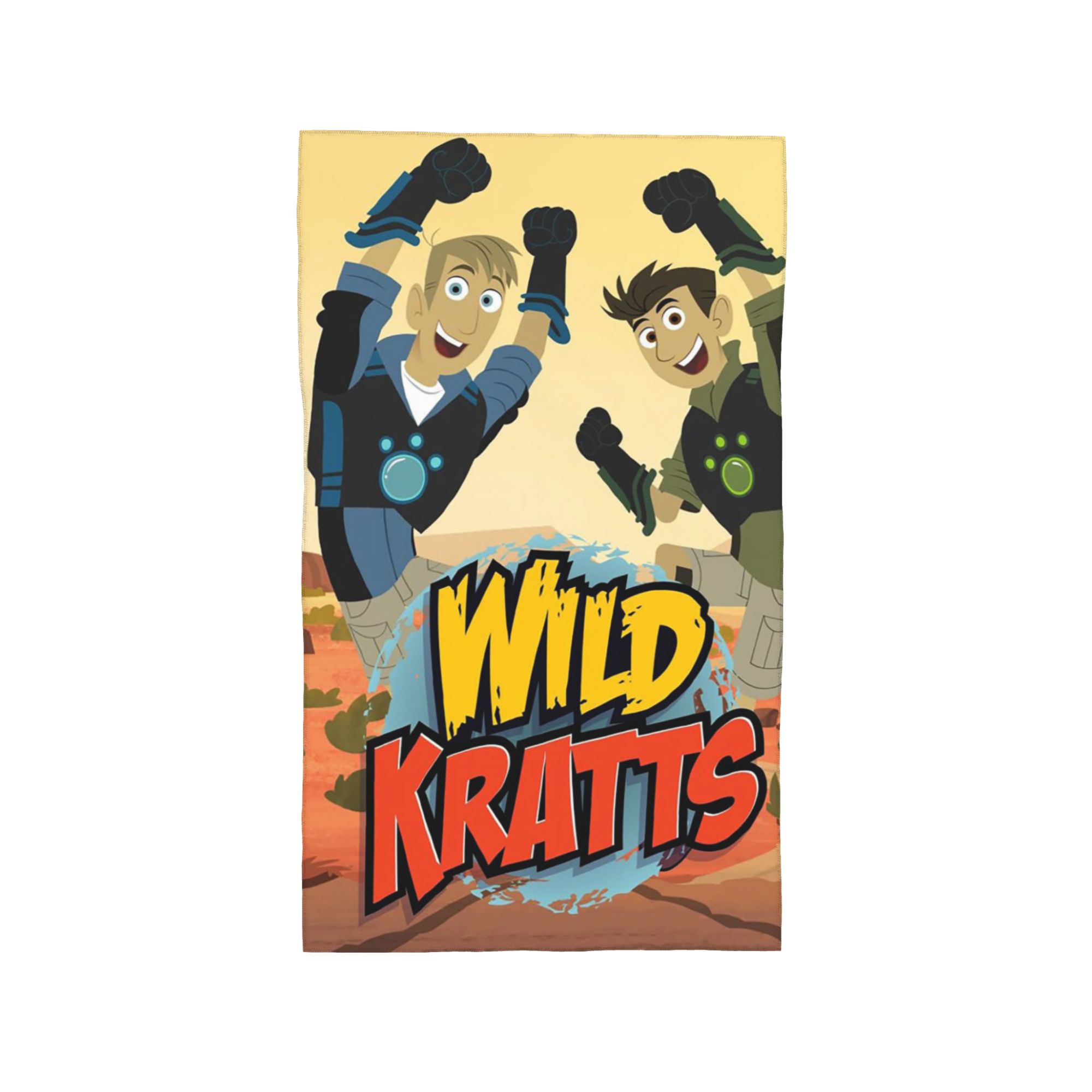 

Pattern Logo Wild Kratts Soft Face Towel Quick Dry Pool Bath Cotton Towels Absorbent W30*H60(CM)
