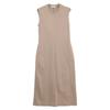 CINOH Beige Cotton Sleeveless Jersey Dress Dress 38 beigeUsed
