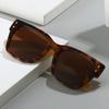  Vintage Rivets Square Men Sunglasses Fashion Amber Gradient Shades UV400 Women Outdoor Sun Glasses