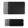 2pcs Non-Slip Silicone Dish Drying Mats for Multiple Usage, Heat-Resistant Silicone Mats for Kitchen Counter, Sink, Drawer Liner Dishwasher