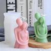 3D Couple Hugging Candle Silicone Mold DIY Figure Statue Plaster Soap Epoxy Casting Molds Home Crafts Valentine's Day Gift