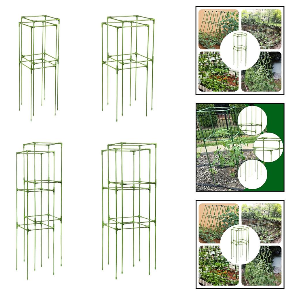 2 Pieces Sturdy for Climbing Vegetables, Flowers, Vines Square Garden Tomato Plant Support Trellis Multifunctional