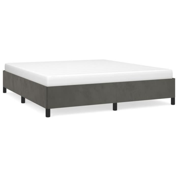 VidaXL Bed Frames Dark Grey 160 X 200 Cm Velvet347331