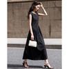 Demana Summer V-Neck Pleated A-Line Dress