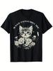 Funny Cat Graphic T-Shirt 'Rage Consumes Me' Sarcastic Kitte Size L & XL T-Shirt