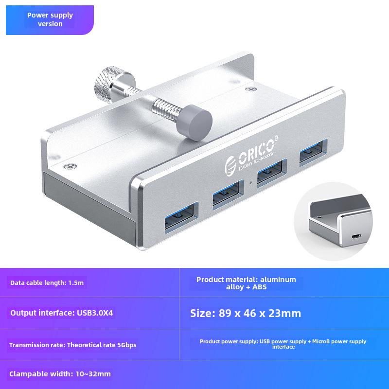 

ORICO MH4PU-P Snap-on USB 3.0 Hub с портом Android и дополнительным питанием