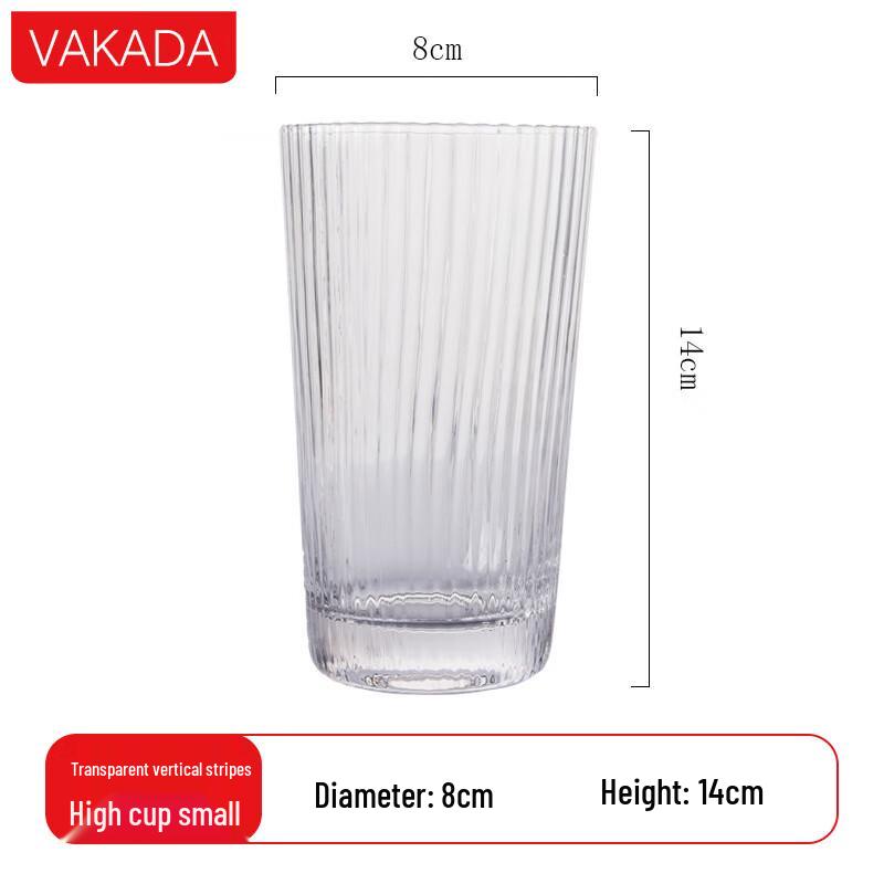 VAKADA High Borosilicate Glass Beverage Cup