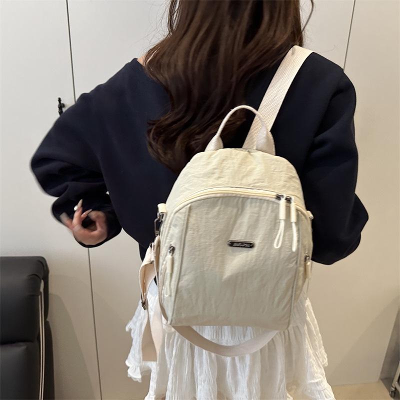 Schoolbag1011 spring new foreign style niche large capacity backpack fashion trend casual simple women commuter backpack