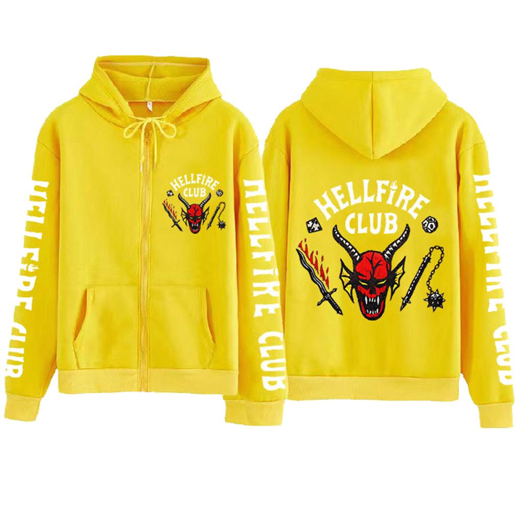 (SU)Printed Long Sleeve Hoodie Pullover Women Men Sweatshirt Zipper Tops Unisex Fashion Women Men