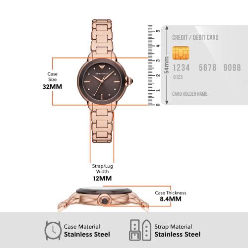 Emporio Armani Women's Watch AR11570 Pink Gold