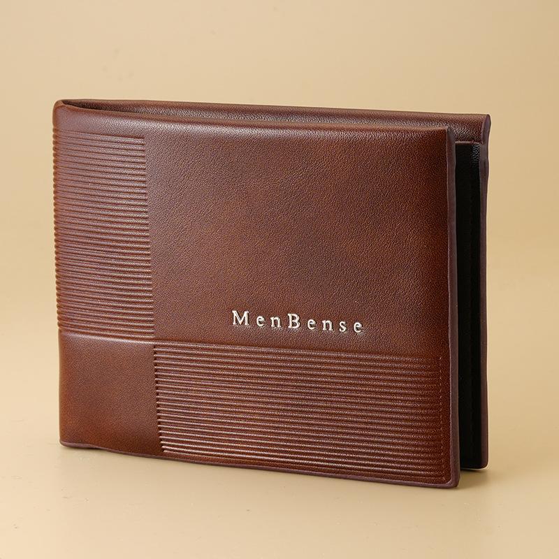 New Men'S Wallet Men'S Short Wallet Fashion Middle-Aged And Youth Wallet Large Capacity Multi-Card Wallet