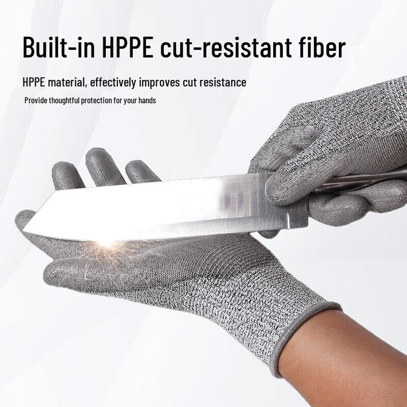 Shenglai Level 5 Cut-Resistant PU Coated Work Gloves N7308 L