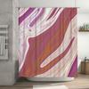 Luxury Colorful Shower Curtain Pink Purple White Swirl Design for Bathroom Decor Waterproof Fabric Perfect Gift Idea (70 x 180cm