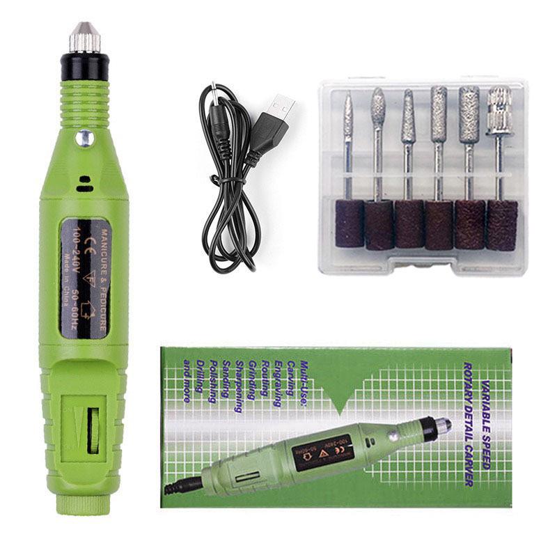 Portable Electric Nail Grinder - Variable Speed Pen-style Mini Remover.