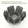 Protective Pads For  Pots And Pans, Heat-resistant Separators To Prevent Scratches, 3 Separate Kitchen Tools