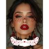 1pcs Shiny Freckle Face Temporary Tattoos, Sparkling Heart Freckle Waterproof Glitter Tattoos For Adults, Suitable For Daily Makeup, Festivals