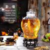 ZISIZ Glass Wine & Liquor Brewing Jar with Faucet