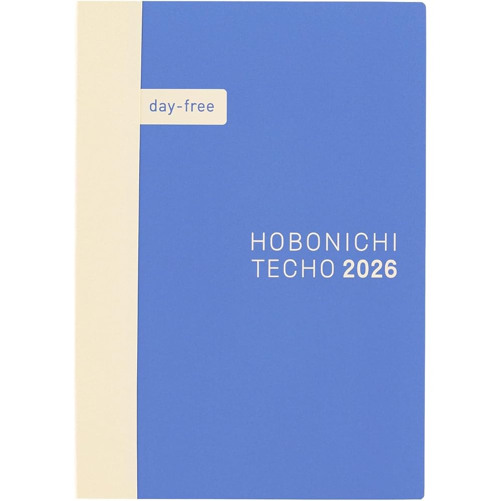 Hobonichi Notebook 2026 Main Unit Day-free [A6/month+notebook/January/Monday Start]