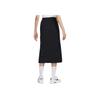 Nike High Waist Slit Lightweight Soft Casual Long Skirt Women bottoms Black FQ0702-010