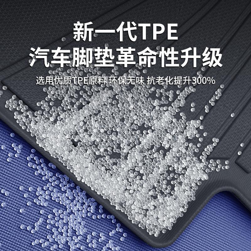 For Geely Galaxy E5 EX5 LHD TPE Car Floor Mats Custom Fit Waterproof All Weather Full Set Anti Slip Interior Protection Mats